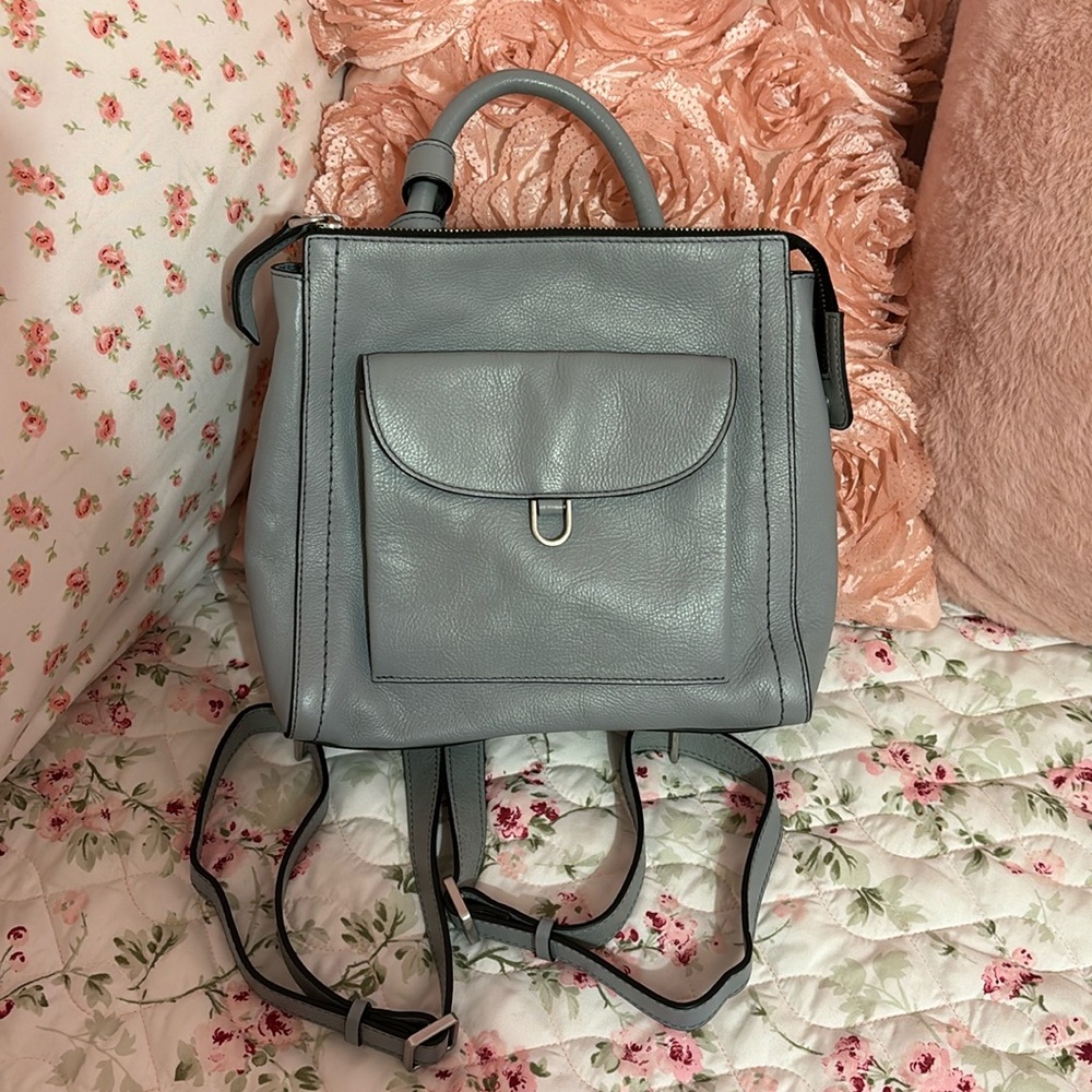 Fossil Gray convertible backpack